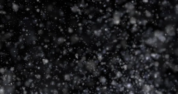 黒の背景に降雪 — ストック写真