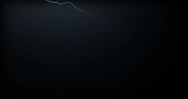 Gerçekçi yansımalar siyah bir zemin üzerine yıldırım