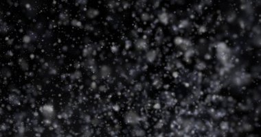 Siyah bir zemin üzerine kar yağışı