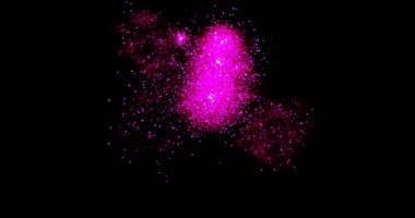 Siyah arka planda havai fişekler