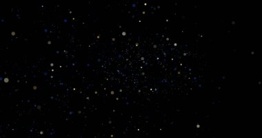 Siyah arkaplanda uçan toz parçacıkları