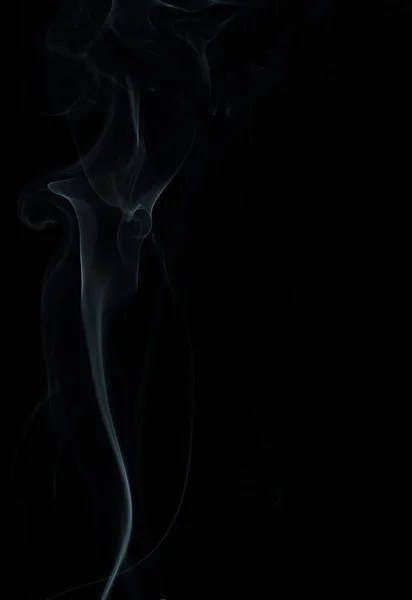 Текстура Белого Дыма Черном Фоне — стоковое фото