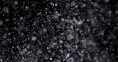 Siyah bir zemin üzerine kar yağışı