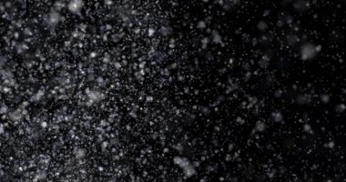 Siyah bir zemin üzerine kar yağışı