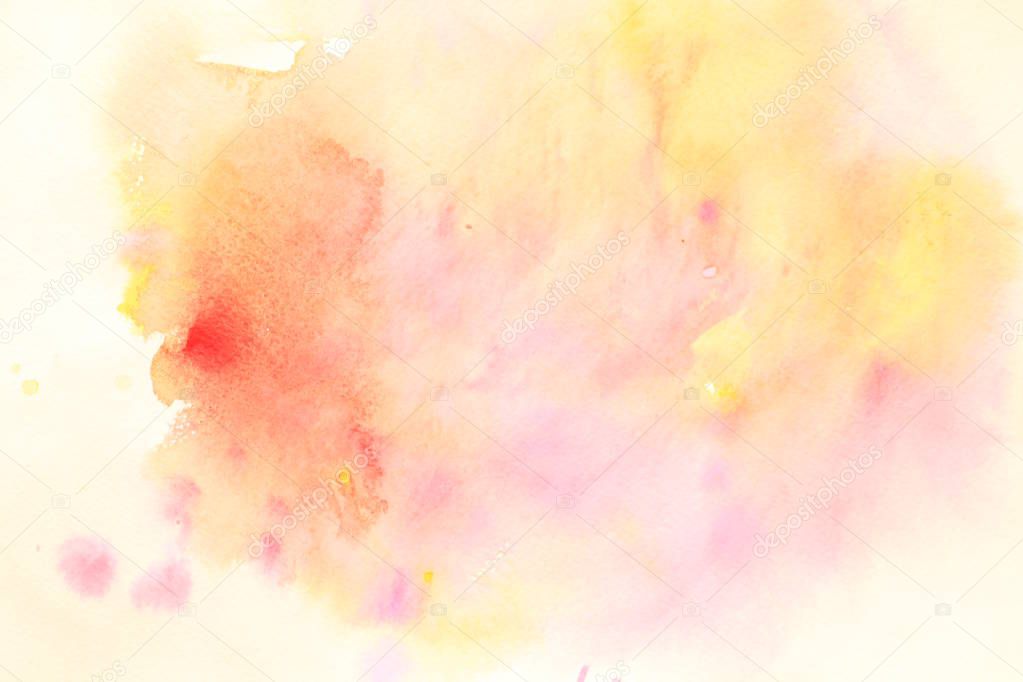 Abstract watercolor background painting