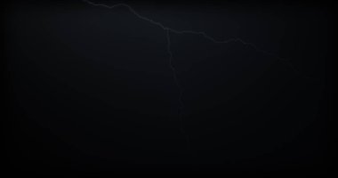 Gerçekçi yansımalar siyah bir zemin üzerine yıldırım