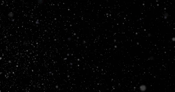 Snowfall Black Background — Stock Photo, Image