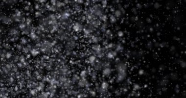 Siyah bir zemin üzerine kar yağışı