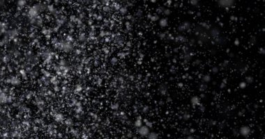 Siyah bir zemin üzerine kar yağışı
