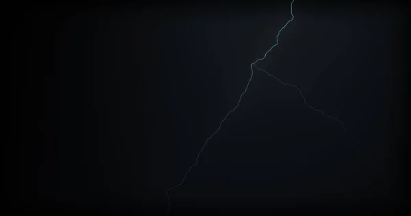 Lightning Strikes Black Background Realistic Reflections — Stock Photo, Image