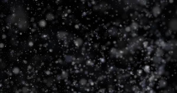 Snowfall Black Background — Stock Photo, Image