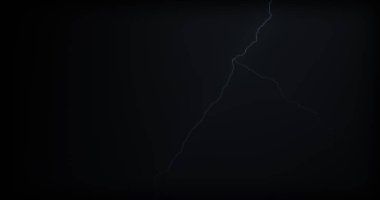 Gerçekçi yansımalar siyah bir zemin üzerine yıldırım