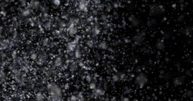 Siyah bir zemin üzerine kar yağışı