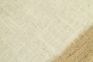 Doğal Keten Malzeme Tekstil Kumaş Döşeme Arkaplanı