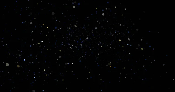 Siyah Arkaplanda Uçan Toz Parçacıkları — Stok fotoğraf