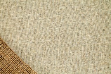 Doğal Keten Malzeme Tekstil Kumaş Döşeme Arkaplanı