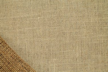 Doğal Keten Malzeme Tekstil Kumaş Döşeme Arkaplanı