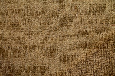 Doğal Keten Malzeme Tekstil Kumaş Döşeme Arkaplanı