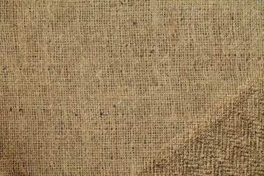 Doğal Keten Malzeme Tekstil Kumaş Döşeme Arkaplanı