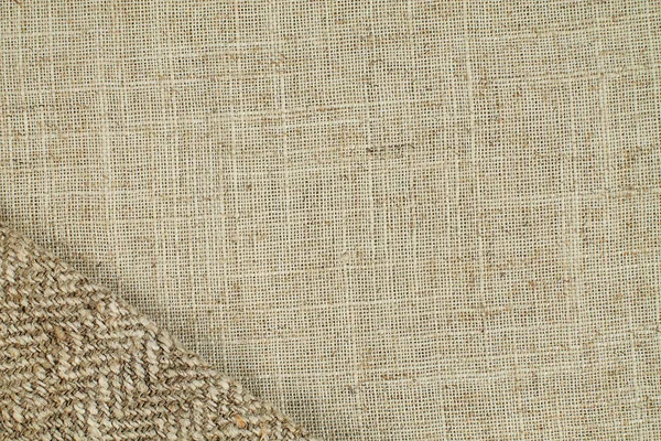 Doğal Keten Malzeme Tekstil Kumaş Döşeme Arkaplanı