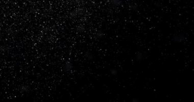 Siyah bir zemin üzerine kar yağışı