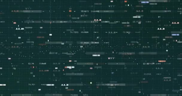 Abstract Digital Data Background Rendering — Stock Video