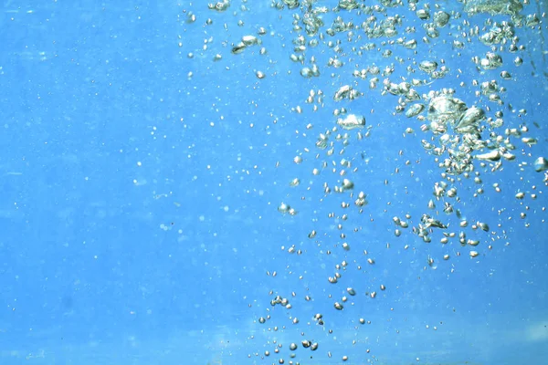 Zoet Water Met Bubbles Textuur Achtergrond — Stockfoto