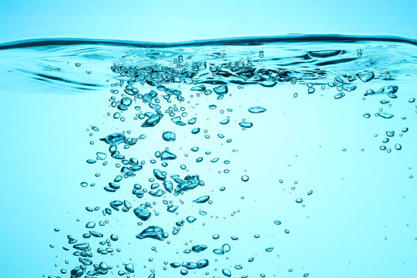fresh water with bubbles texture background