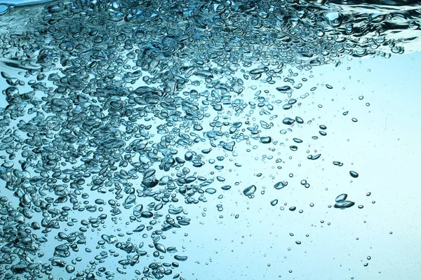 Zoet Water Met Bubbles Textuur Achtergrond — Stockfoto