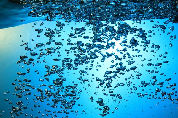 新鮮な水の泡テクスチャ背景 — ストック写真