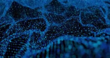 Soyut dijital ağ veri arkaplanı, 3D görüntüleme