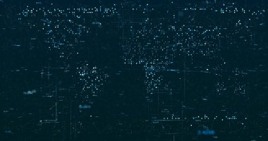 Soyut dijital ağ veri arkaplanı, 3d görüntüleme