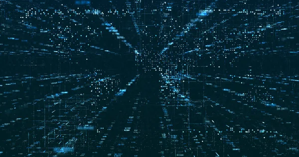 Soyut dijital ağ veri arkaplanı, 3d görüntüleme