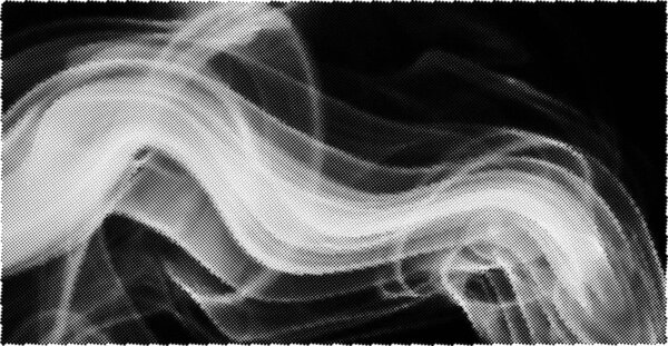 Abstract white smoke texture on black background vector