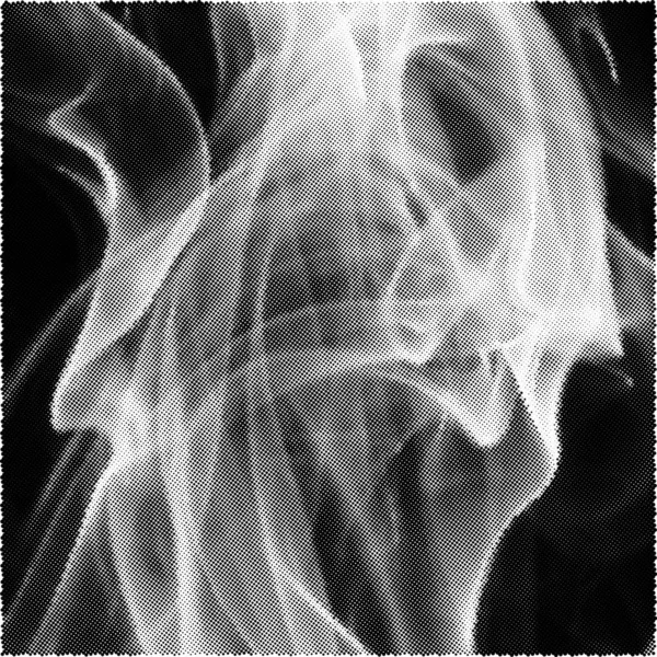 Abstrakter Weißer Rauch Auf Schwarzem Hintergrundvektor — Stockvektor