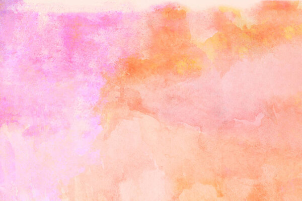 Colorful bright abstract watercolor painted background