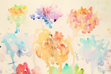 Renkli, parlak, soyut suluboya resim arkaplanı