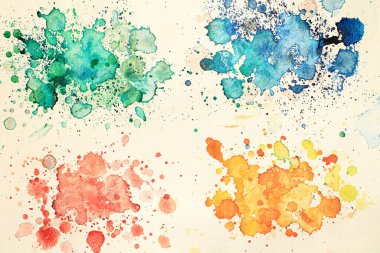 Renkli, parlak, soyut suluboya resim arkaplanı