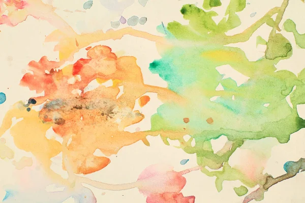 Colorful Bright Abstract Watercolor Splashes Painted Background — Stock Photo, Image