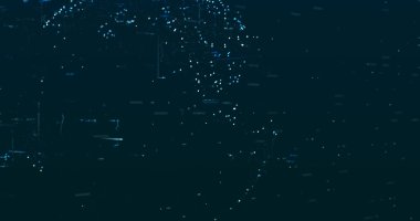 Koyu arkaplanda mavi tonlarda benzer veriler