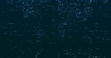 Koyu arkaplanda mavi tonlarda benzer veriler