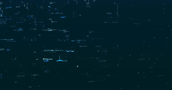 Подобные Матричные Данные Синих Тонах Темном Фоне — стоковое фото