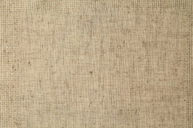 Doğal keten pamuk malzemesi tekstil düz tuval dokusu arka planı