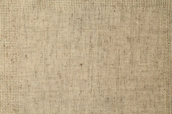 Natural Linen Cotton Material Textile Plain Canvas Texture Background — Stock Photo, Image