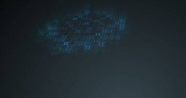 Soyut şebeke arkaplanı. 3B görüntüleme