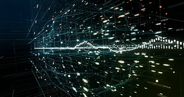 Soyut ağ arkaplanı. 3B görüntüleme