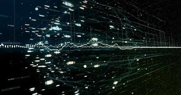 Soyut ağ arkaplanı. 3B görüntüleme