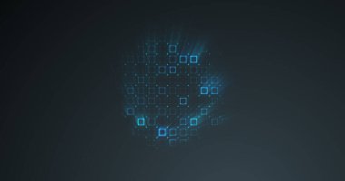 Soyut şebeke arkaplanı. 3B görüntüleme