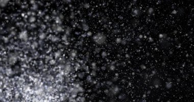 Soyut doku, toz tanesi, kara zemine düşen kar.