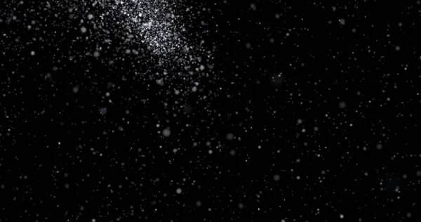 Textura Abstractă Fulg Praf Zăpadă Care Cade Fundal Întunecat — Fotografie, imagine de stoc